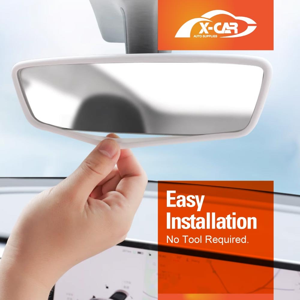 Tesla Model Y Juniper Screen Protector Rearview Mirror Frame Protection Silicone Cover 2025-Onwards - Image 13