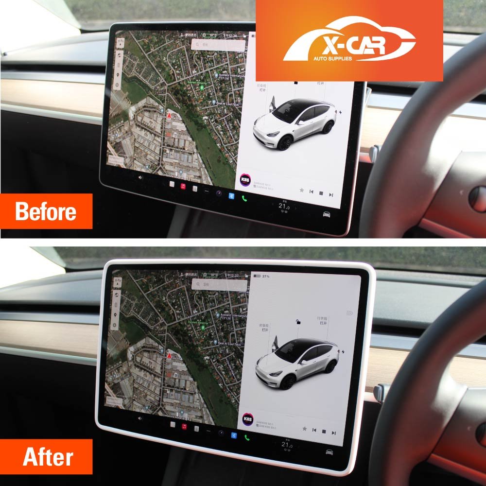 Tesla Model Y Juniper Screen Protector Rearview Mirror Frame Protection Silicone Cover 2025-Onwards - Image 6