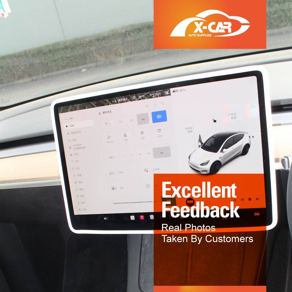 Tesla Model Y Juniper Screen Protector Rearview Mirror Frame Protection Silicone Cover 2025-Onwards - Image 9