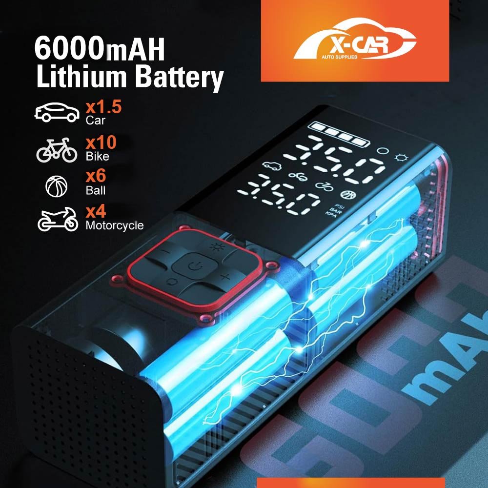 Hot Deal - Portable Air Compressor Pump with Digital Pressure Gauge Rechargeable (2024 Upgraded Version) - Image 7