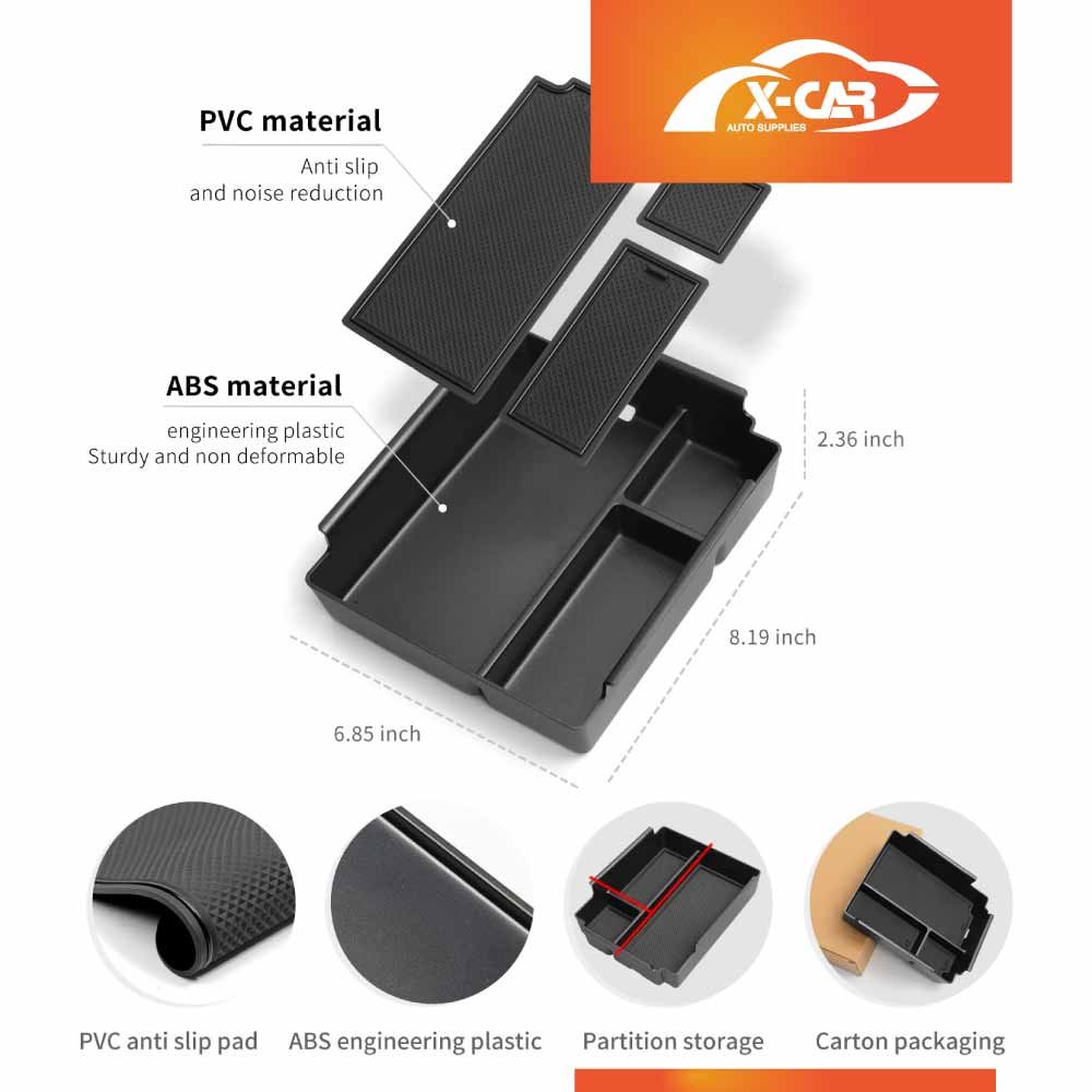 Center Console Organizer for BYD Shark 6 2024-Onwards Armrest Storage Tray Charging Mat Cup Holder Interior Accessories - Image 6