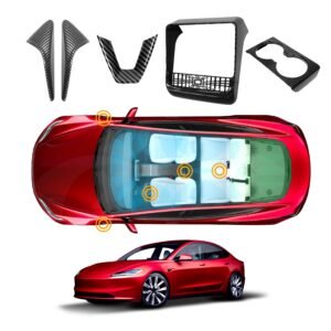 Tesla Model 3 Highland Trim Set Camera AC Vent Steering Wheel Cup Holder 2023-2025