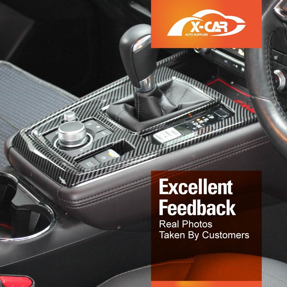 Gear Box Shifter Frame for Mazda CX-8 CX8 2018-2024 Carbon Fibre Style - Image 7