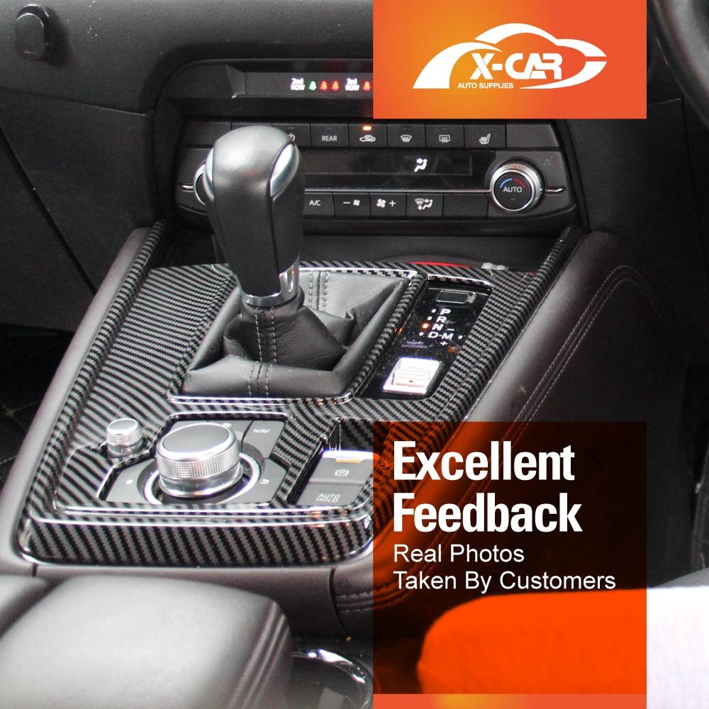 Gear Box Shifter Frame for Mazda CX-8 CX8 2018-2024 Carbon Fibre Style - Image 6