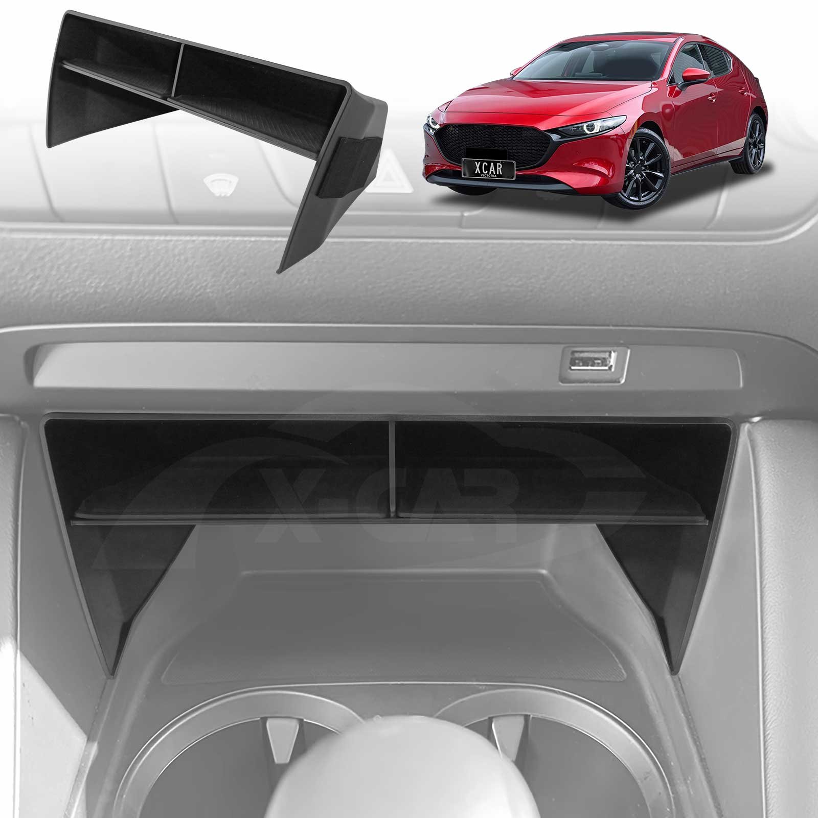 Glove Box Armrest Organizer Tray for Mazda 3 BP Series 2019-Onwards - Image 15