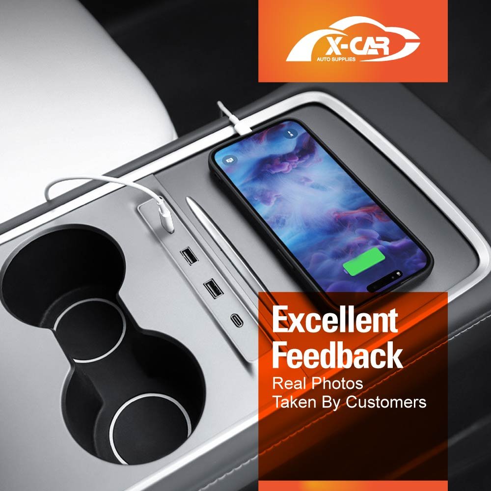 Tesla Model 3 Model Y USB Hub Type-C Fast Charging Adapter - Image 5