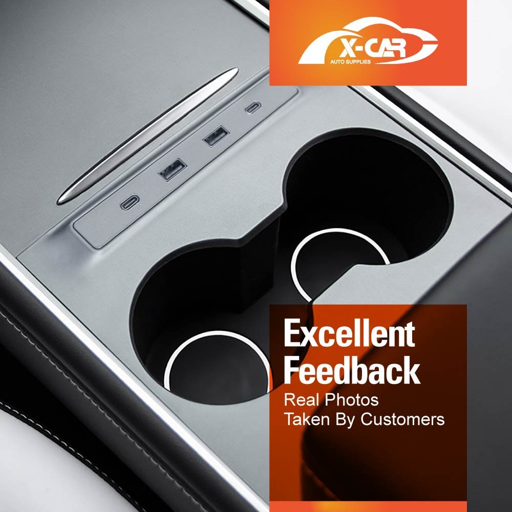 Tesla Model 3 Model Y USB Hub Type-C Fast Charging Adapter - Image 4