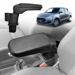 Central Armrest Storage Box with Cup Holder for Suzuki Swift 3rd Gen 2017-2024 Arm Rest Car Interior Accessories
