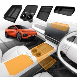 Centre Console Organizer Tray for Xpeng G6 2024-Onwards Armrest Storage Box Cup Holder