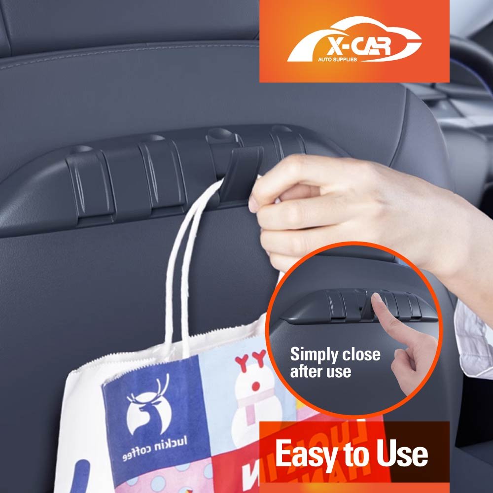 Front Seat Back Holder Car Headrest Hooks for Tesla Model Y 2021-2025 Set of 2 - Image 7